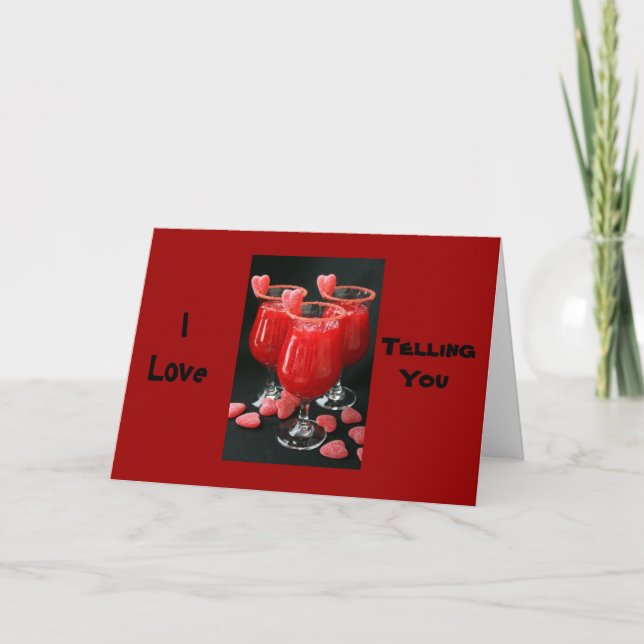 LOVE TELLING YOU HOW MUCH "I LOVE YOU" HOLIDAY CARD (Front)
