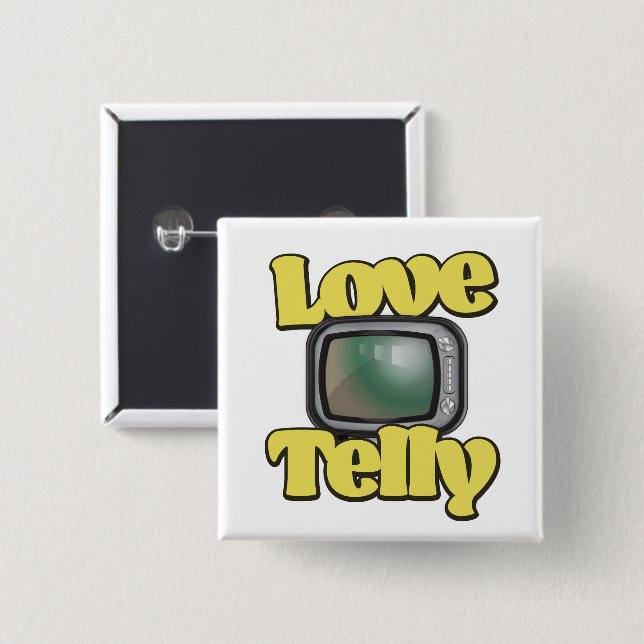 Love Telly Button (Front & Back)