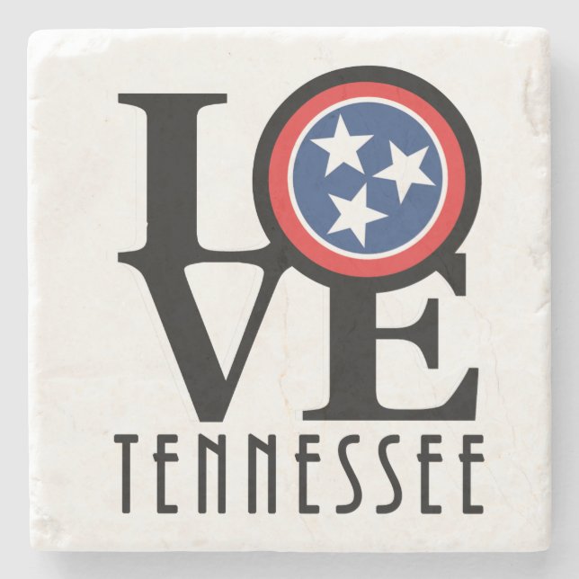 LOVE Tennessee Stone Coaster (Front)