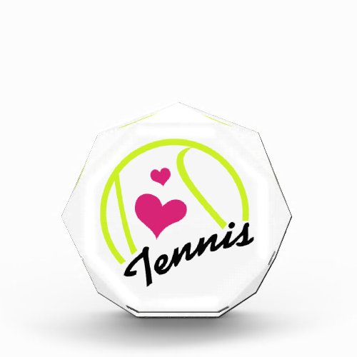 Love Tennis Acrylic Award