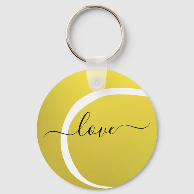 LOVE Tennis ball Keychain (Front)