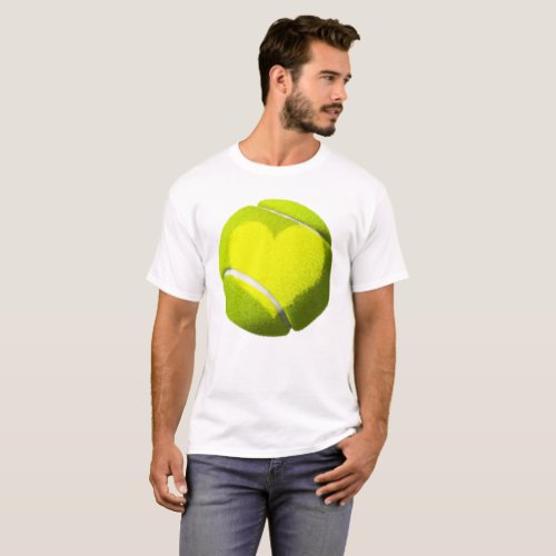 Love Tennis Ball T_Shirt