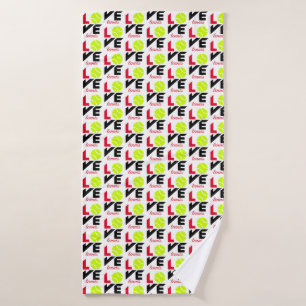 Love tennis bath towel
