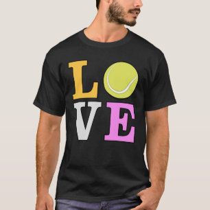 Love Tennis - Colorful version 2 T-Shirt