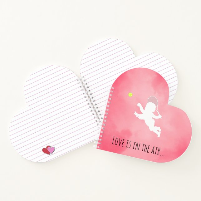 Love Tennis Cupid Notebook (Inside)