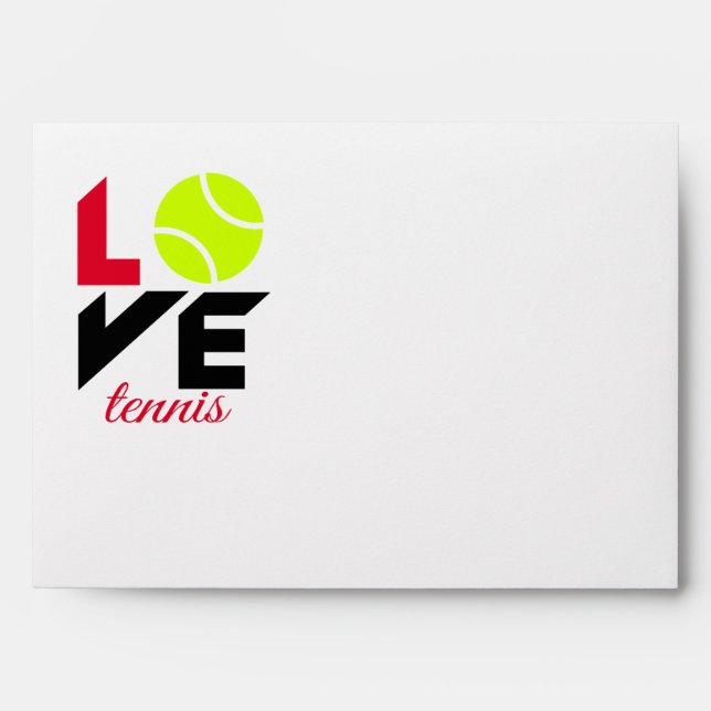 Love tennis envelope (Front)