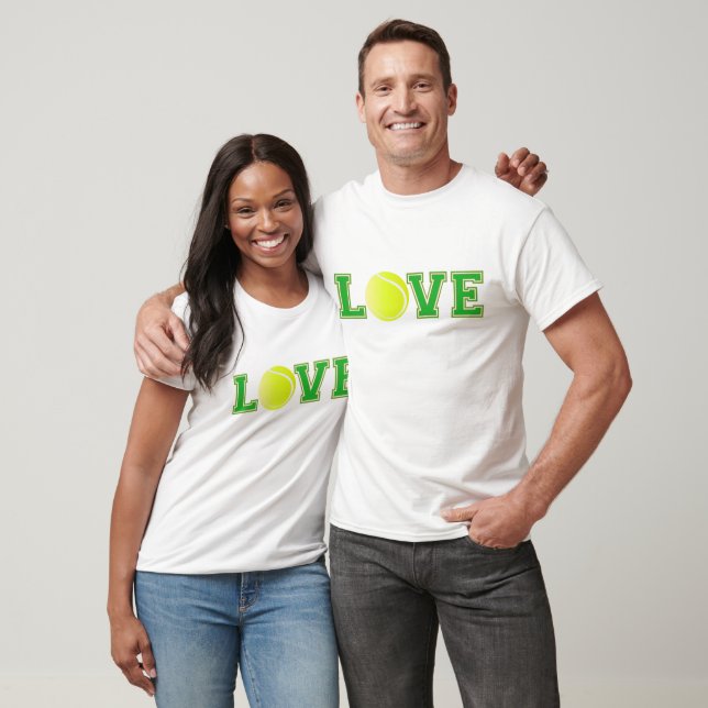 Love Tennis Fun Player or Supporters T-Shirt (Unisex)