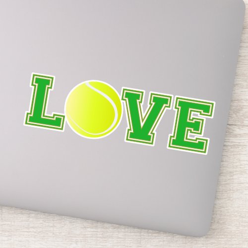 Love Tennis Fun Sports Sticker