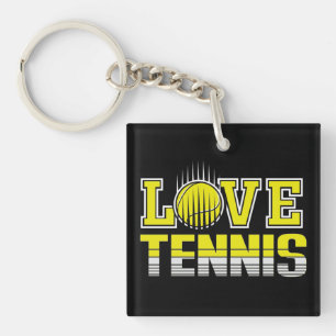 Love Tennis  Keychain