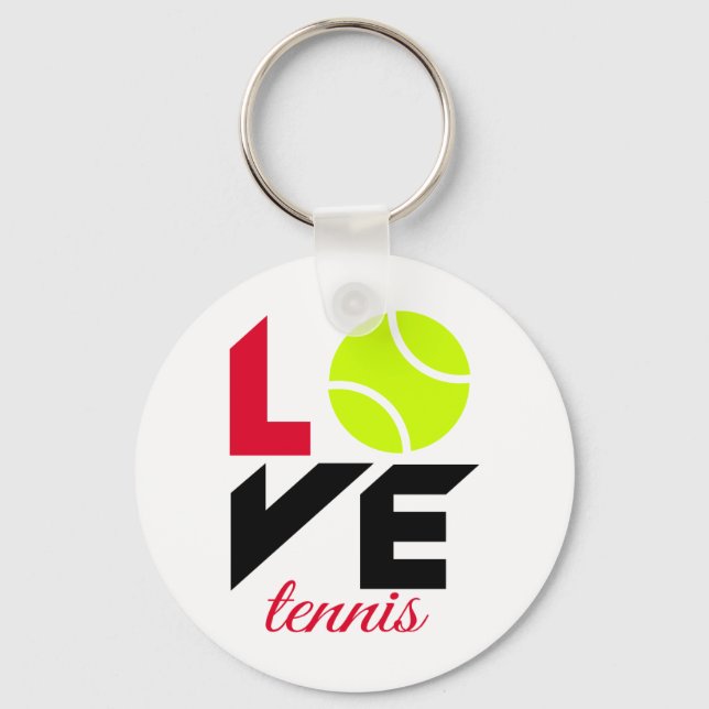 Love tennis keychain (Front)