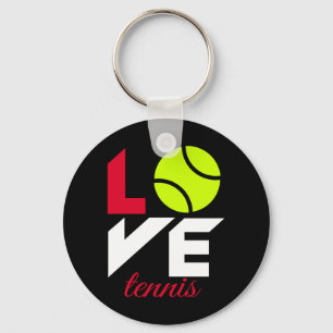 Love tennis keychain
