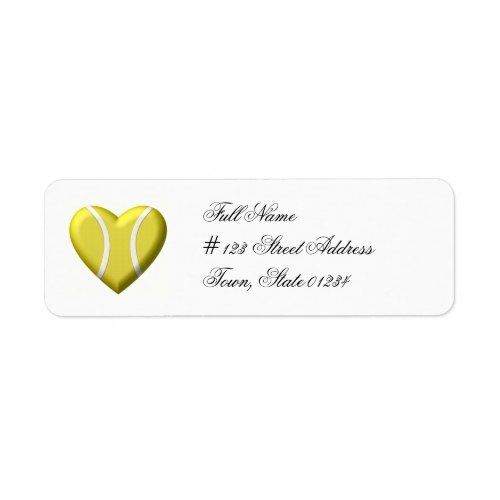 Love Tennis Mailing Labels