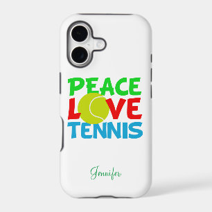 Love Tennis Personalized iPhone 17 Case