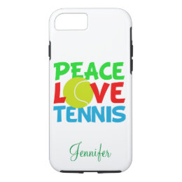 Love Tennis Personalized iPhone 8/7 Case
