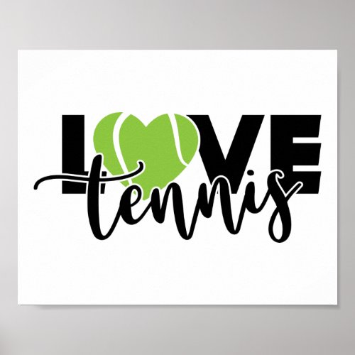 Love tennis poster