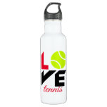 Love tennis stainless steel water bottle