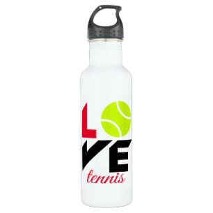Love tennis stainless steel water bottle