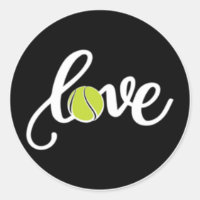 Love Tennis Sticker Tennis Ball