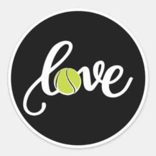 Love Tennis Sticker Tennis Ball