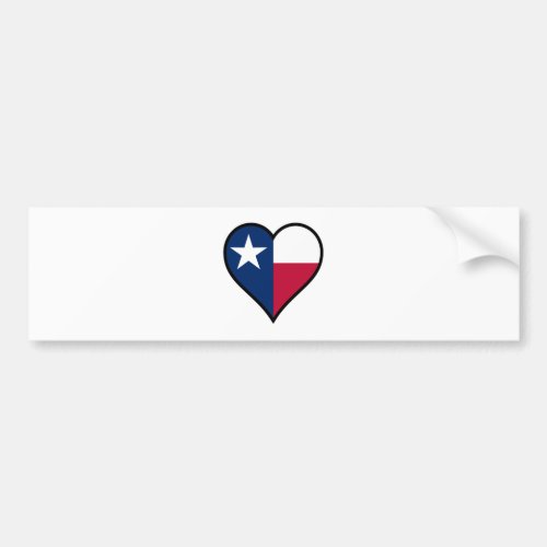 Love Texas Bumper Sticker