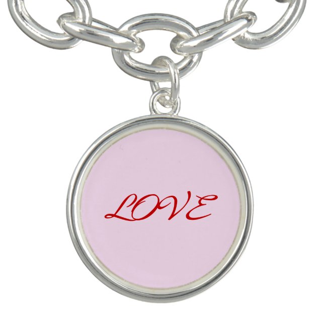 Love text charm bracelet (Design)