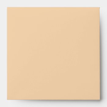 Love Text Personalized Square Envelopes In Cream by TwoBecomeOne at Zazzle