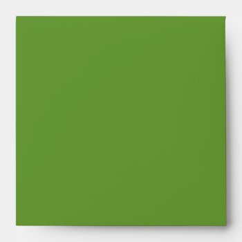 Love Text Personalized Square Envelopes In Lime by TwoBecomeOne at Zazzle