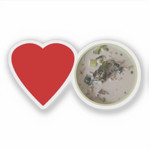 Love Thai Green Curry  Thailand Street Food Sticker