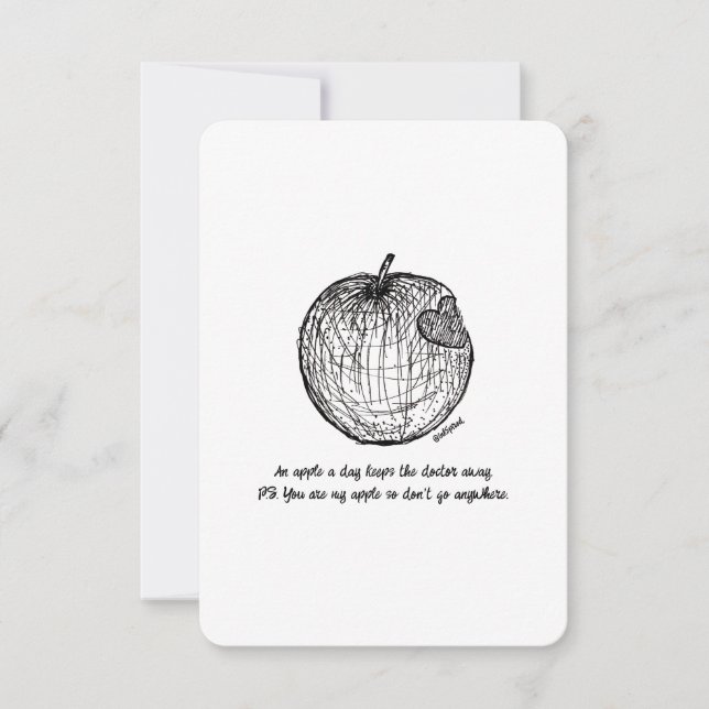 Love & Thank You, Don't Go Anywhere, Flat Card (Front)