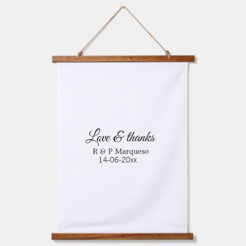 Love  thanks add couple name wedding add date yea hanging tapestry