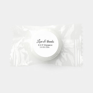Love & thanks add couple name wedding add date yea life saver® mints