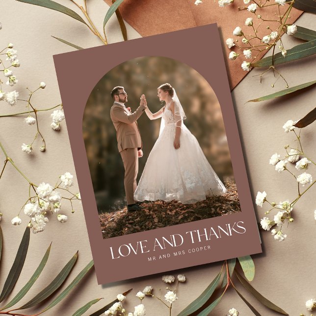 Love Thanks Arch Photo Boho Wedding Thank You  (Creator Uploaded)
