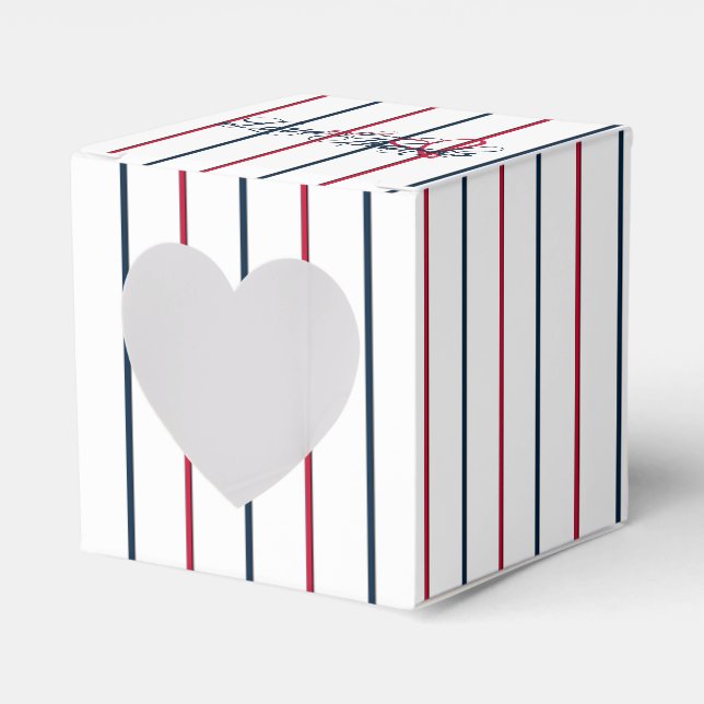Love-Thanks Baseball Cookie R-Heart Favor Box (Front Side)