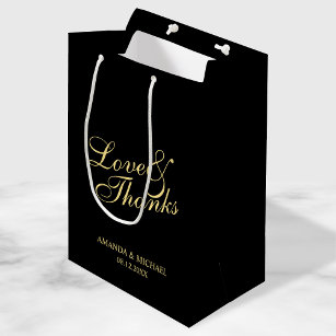 Elegant Personalized Paper Bag - Custom Wedding Gift bags AMGB-1