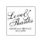 'Love & Thanks' Elegant Wedding Favor