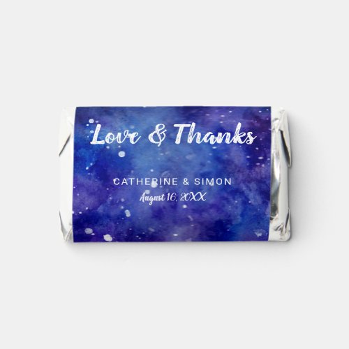 Love  Thanks Galaxy Wedding Starry Night Stars  Hersheys Miniatures