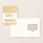 [ Thumbnail: "Love + Thanks!" Greeting Card ]