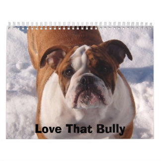 Love that Bulldog Calander Calendar