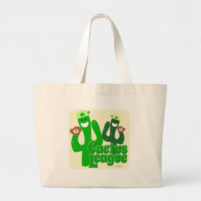 Love that Cactus League Large Tote Bag (Front)