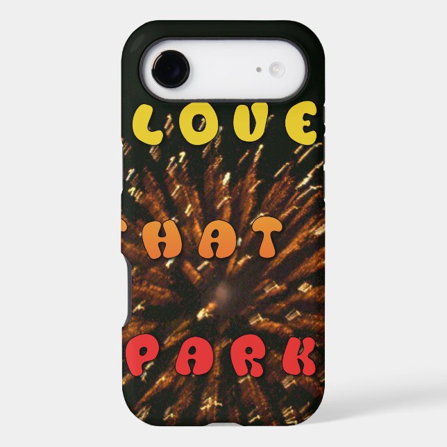 Love That Sparks Abstract Art Design Print Case-Mate iPhone Case (Back)