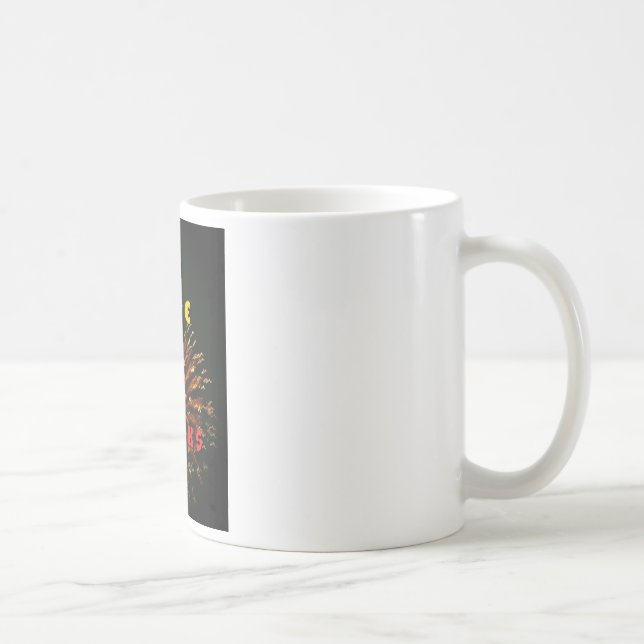 Love That Sparks Abstract Art Design Print Coffee Mug (Right)