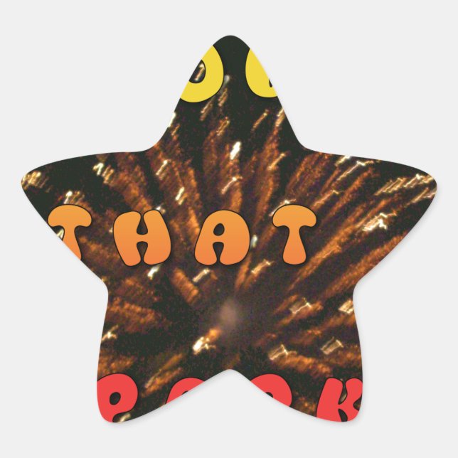 Love That Sparks Abstract Art Design Print Star Sticker (Front)