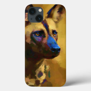 Love the African Wild Dog Art iPhone 13 Case
