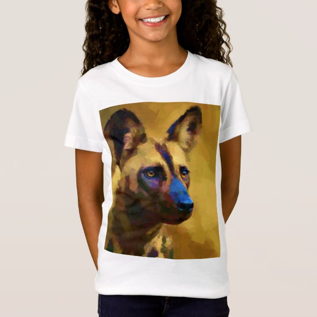 Love the African Wild Dog Art T-Shirt (Front)
