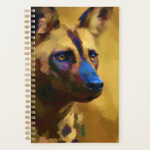 Love the African Wild Dog Painted  Planner