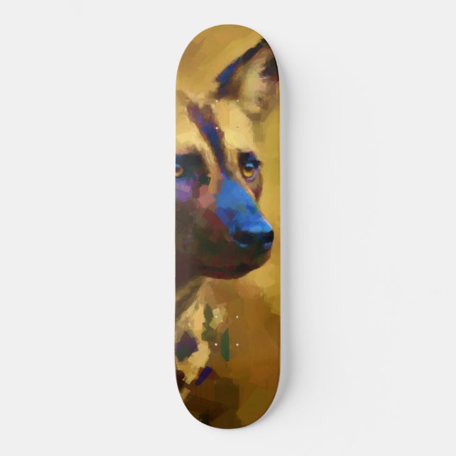 Love the African Wild Dog Skateboard (Front)