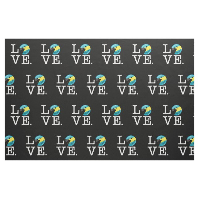 Love the Bahamas Island Pride Fabric (Fat Quarter)