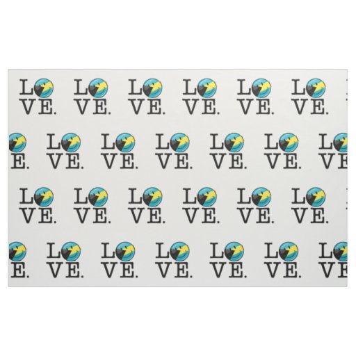 Love the Bahamas Island Pride Fabric