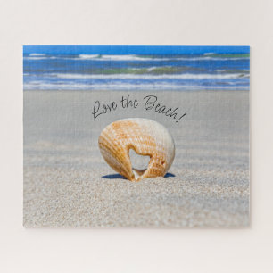 Love the Beach! Love Shell on the Beach Jigsaw Puzzle