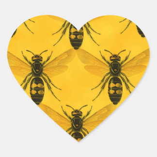 Love the Bug: Yellow Jacket Squadron Heart Sticker